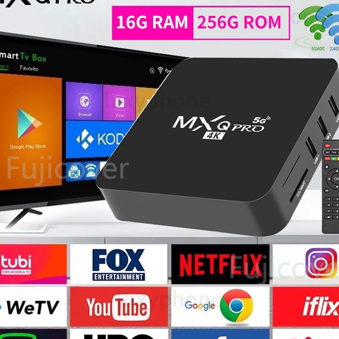 Terjangkau Mxq Pro 4K 5G 16gb256gb Android TV Box TV Tabung Android 11 Stb Android TV Full Root Unlo