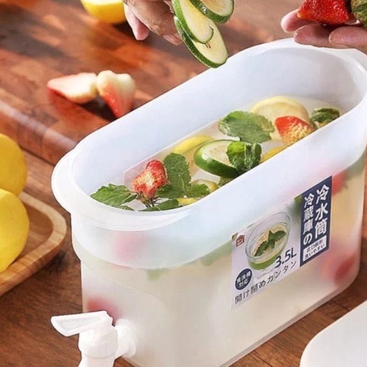 Terkini Dispenser Kulkas Tempat Penyimpanan Air Es 2L Dispenser Air Ketel Minuman Dingin