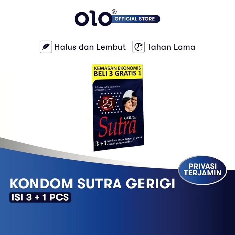 Kondom Sutra Gerigi Tekstur Dot Bintik Halus dan Lembut Isi 3+1 Pcs