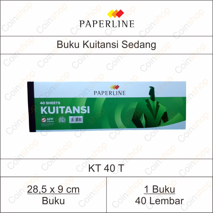 

Paperline KT 40 T Buku Kwitansi Kuitansi Sedang Tanggung Per Buku