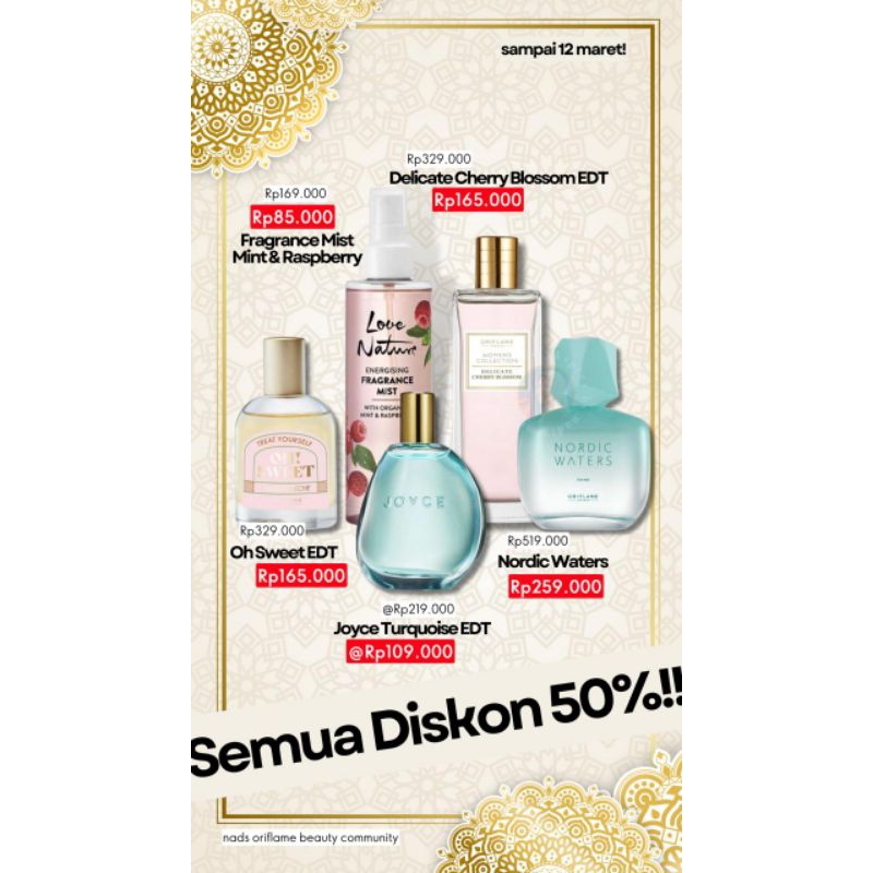 Tester Parfume Oriflame