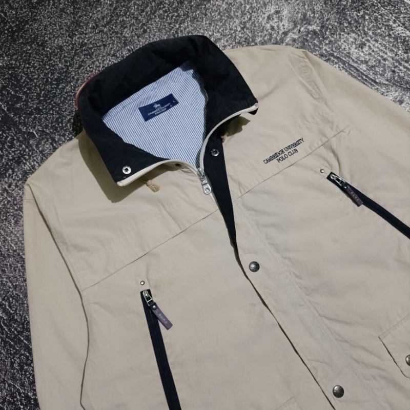 Casual Vintage Jaket Outdoor Cambridge University Polo Club