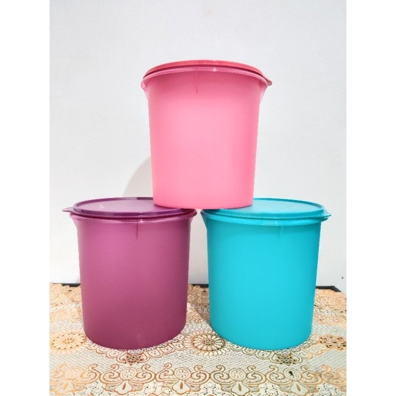 Tupperware crispy canister 5 liter toples lebaran wadah snack dan kerupuk