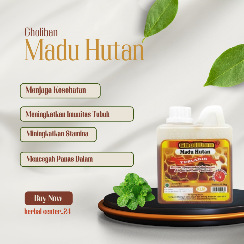 

Madu Hutan Gholiban Isi 500 gr