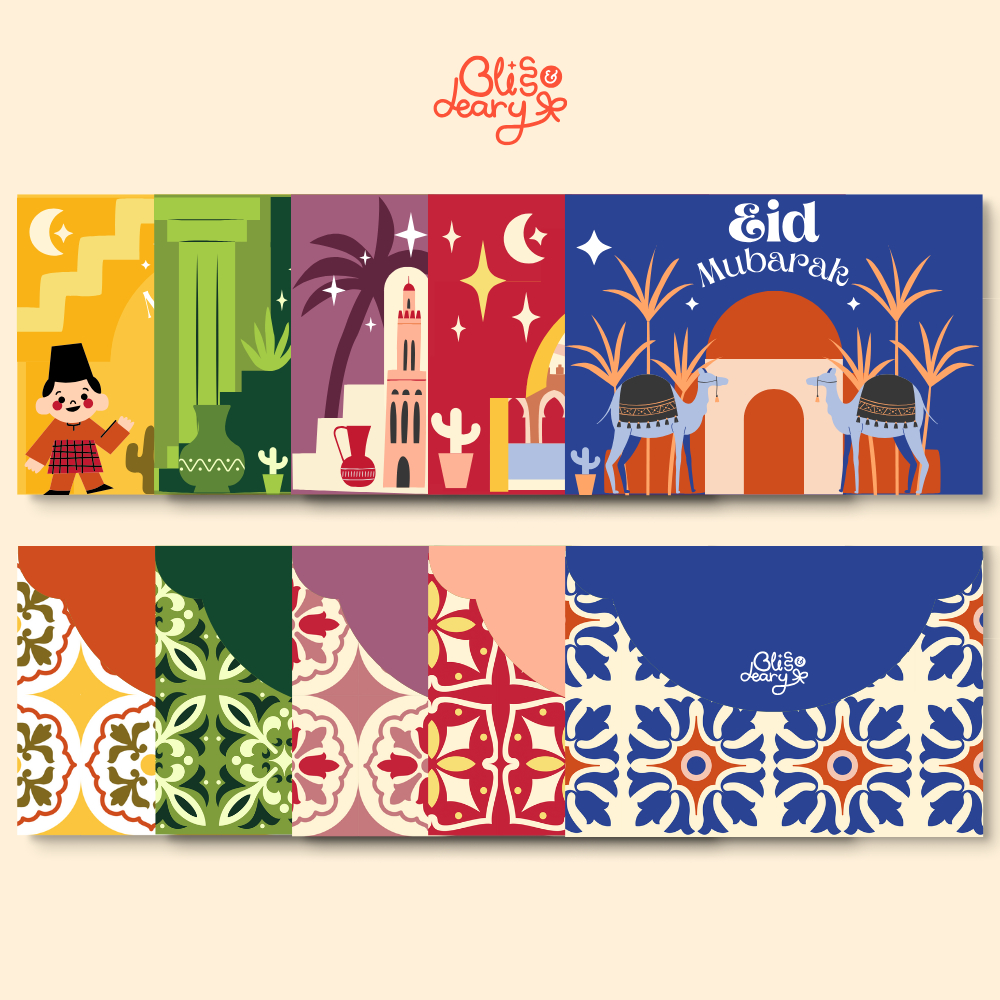 

Bliss & Deary - Amplop Lebaran THR Aesthetic SMALL - Amplop Idul Fitri [Isi 10 pcs] - Ramadan