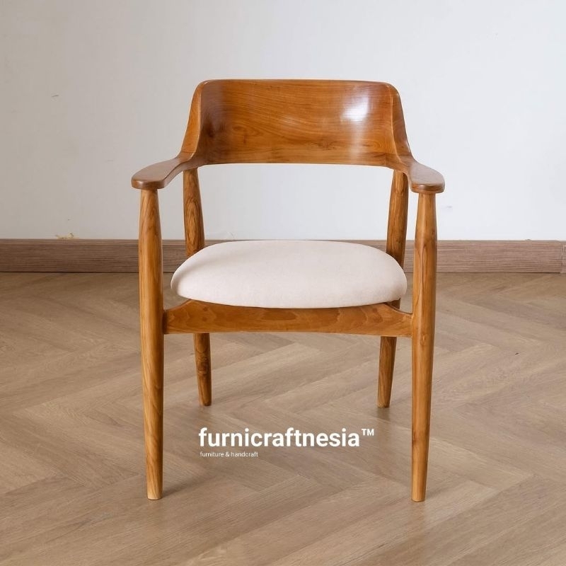 Kursi Cafe Hiroshima Kayu Jati Dudukan Busa