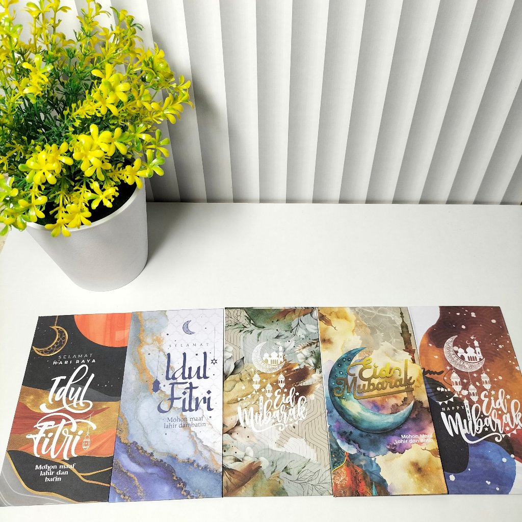 

[BISA ECER PER PCS CAMPUR MOTIF] ANGPAU LEBARAN PREMIUM 2025 MOTIF BULAN TEMA RAMADHAN