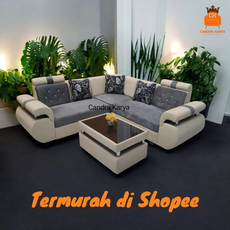 Sofa Ruang Tamu Minimalis L Sudut Kursi Tamu