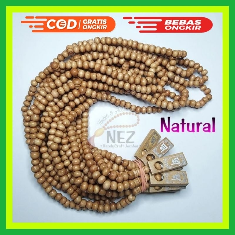 •MINOR 20 PCS•Tasbih Kayu Souvenir 99 Butir Kayu Kopi Murah Meriah Cocok Untuk Souvenir Pernikahan, 