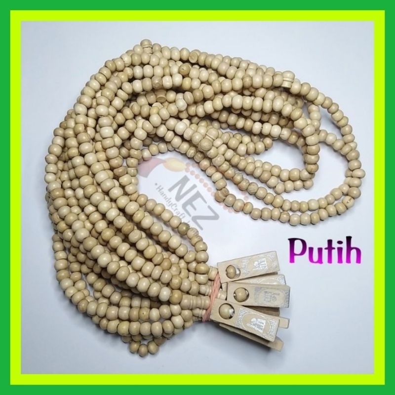•MINOR 20 PCS•Tasbih Kayu Souvenir 99 Butir Kayu Kopi Murah Meriah Cocok Untuk Souvenir Pernikahan, 
