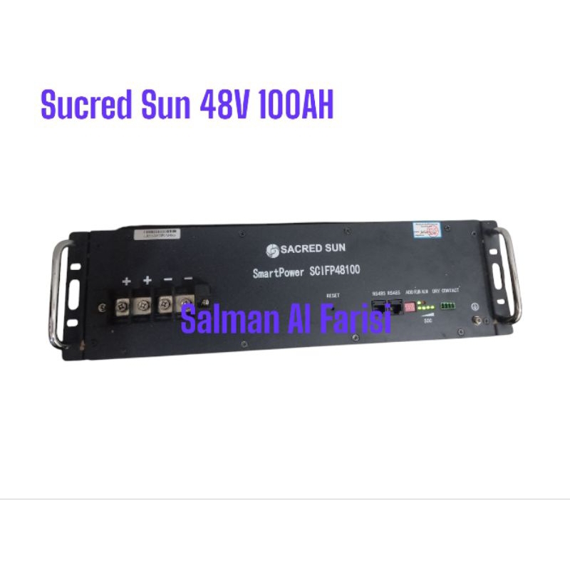 Baterai Battery Lifepo4 48v 100ah Normal Sacred Sun SP Like New
