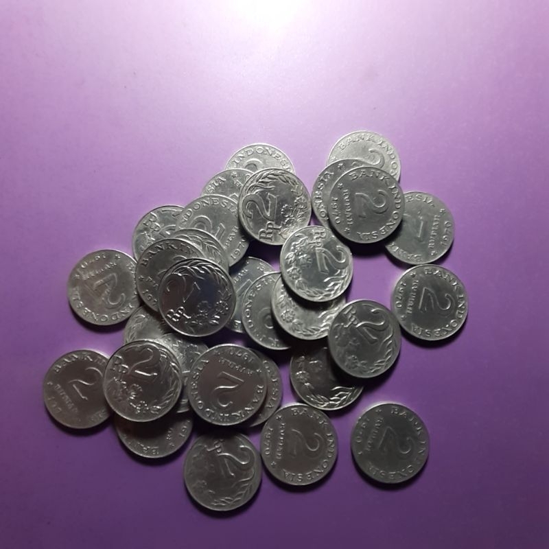 uang kuno 2 rupiah tahun 1970