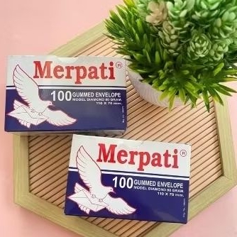

Amplop kecil Merpati ukuran Ampao. per Satu kotak(100 Lbr)