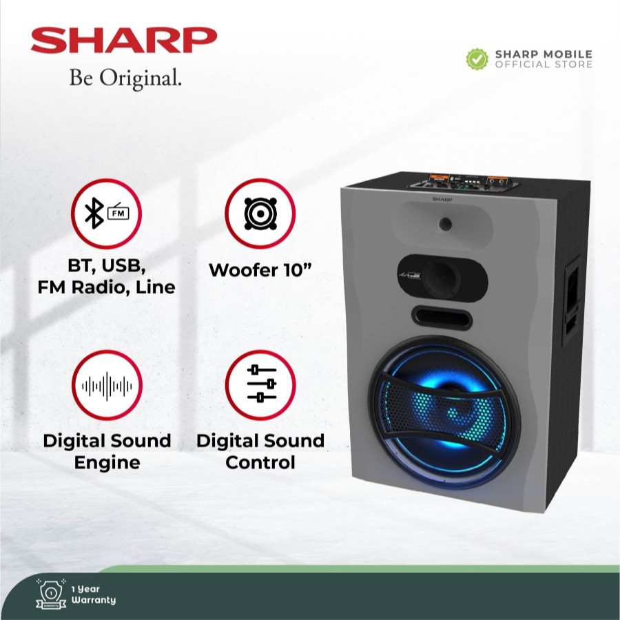 SHARP Speaker Active CBOX-PROX12UBB