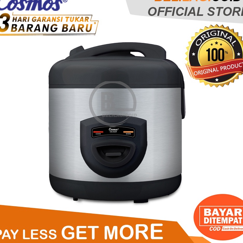 Bonus Cosmos Rice Cooker CRJ 8229  Megicom Cosmos CRJ8229  Magic Com Cosmos ORINAL CRJ8229BSS