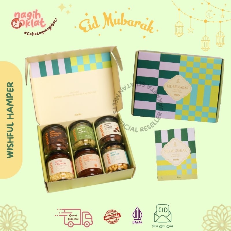 

MELTS Wishful Hampers Lebaran | Ramadan Idul Fitri Eid Mubarak | Hadiah Gift Set Kado Parcel Souvenir - @nagihcoklat