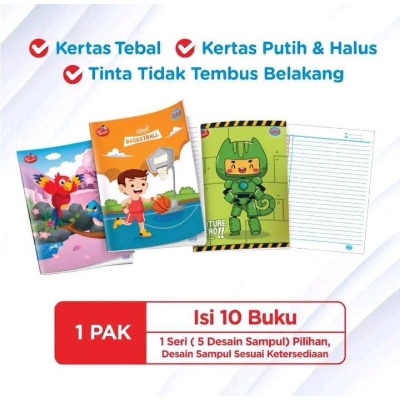 

PROMO 1 PACK BUKU TULIS SIDU ISI 10 (38 LEMBAR)