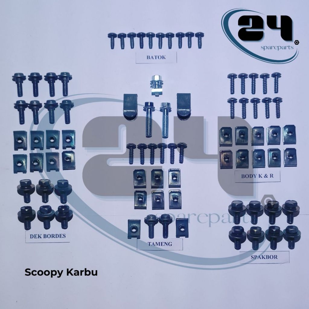 Baut/Baud Body Motor Honda Scoopy Karbu