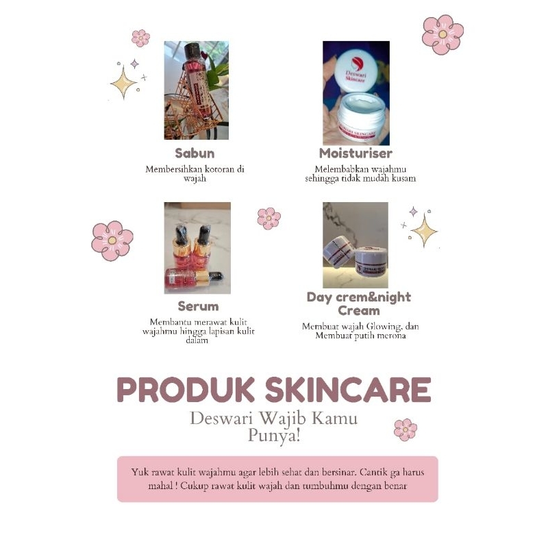 Deswari skincare Paket semua jenis kulit Deswari skincare