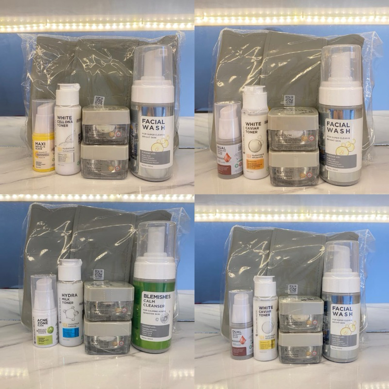 free serum KEMASAN BARU PAKET ACNE FREE DTE MINI kulit berjerawat ms glow msglow obat cream jerawat 