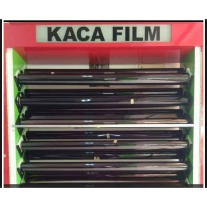 Kaca film hitam /stiker ryben/riben/stiker kaca peredam panas 80% 60% 40% 20 % /kaca film gedung/kac