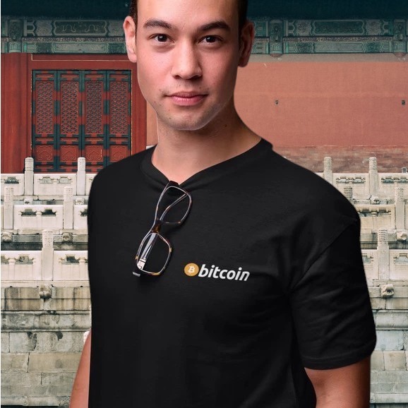 Kaos Distro Crypto "Bitcoin Collor Version" - Kaos Cryptocurrency/Kaos Bitcoin/Kaos Crypto/Tshirt Bi