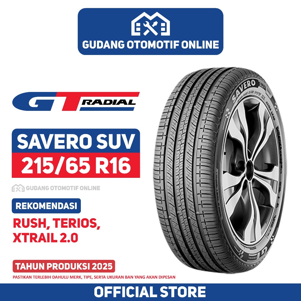 Ban GT Radial Savero SUV 215/65 R16 Ban Mobil Rush Terios Xtrail