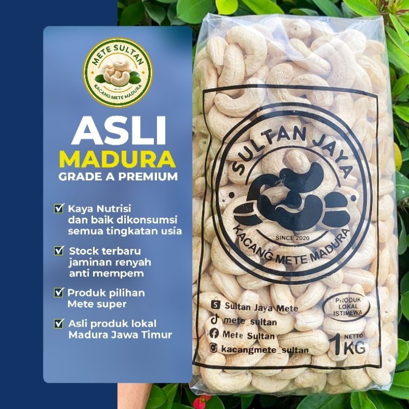 

METE ASLI MADURA MENTAH UTUH GRADE A PREMIUM 1KG PRODUK LOKAL ISTIMEWA
