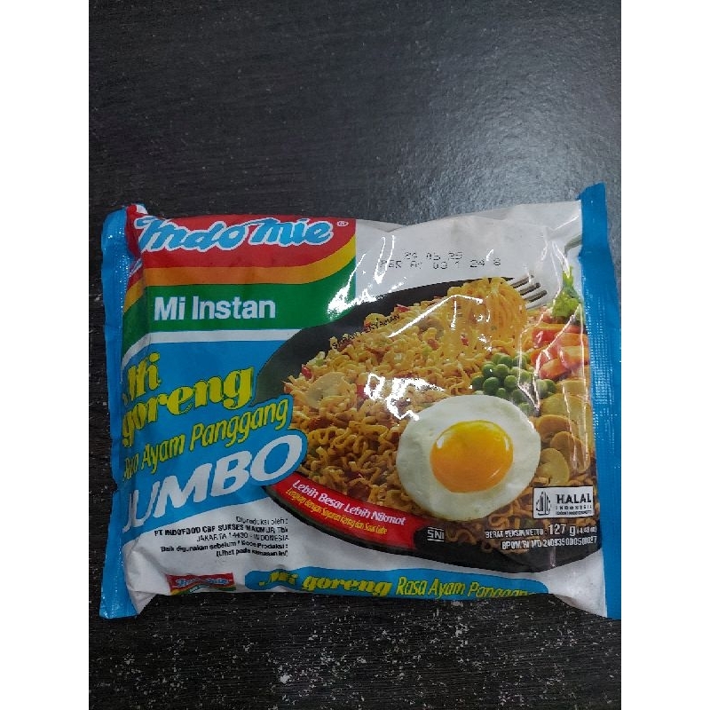 

Indomie goreng ayam panggang jumbo 127gram mie jumbo biru