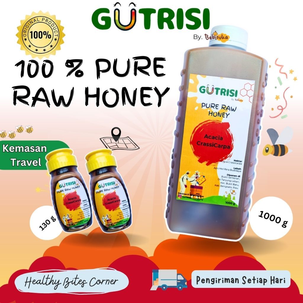 

Raw Natural Honey - Madu Asli Murni Gutrisi Nektar Akasia Sumatra 100% Alami