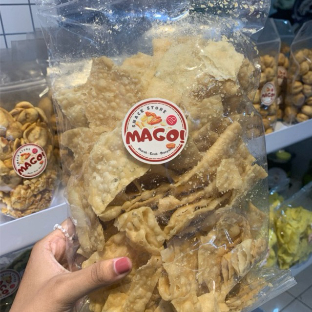 

MAGO - Keripik Pangsit / Pangsit Snack / Snack Lokal / Snack Gurih