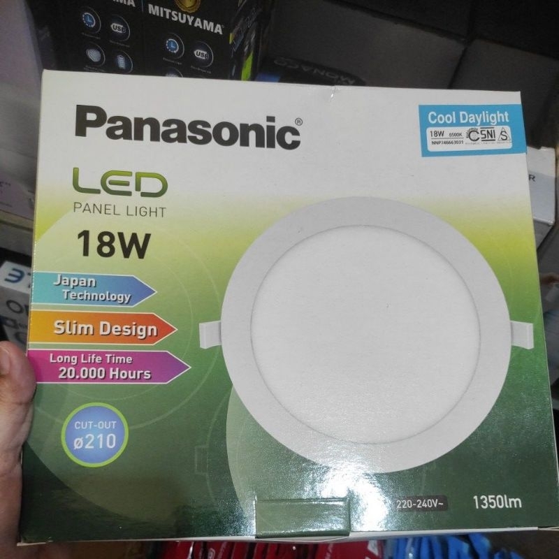 DOWNLIGHT PANASONIC 18W IB 6500K cahaya putih daya 18watt