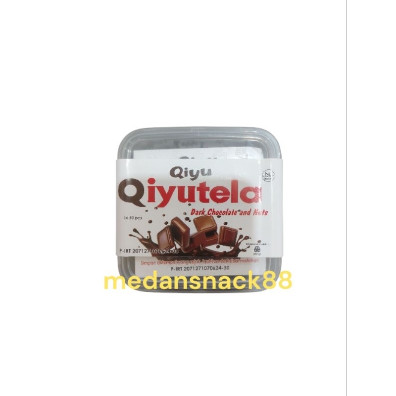 

Qiyutela Dark Chocolate and Nut (1 toples isi 50 pcs)