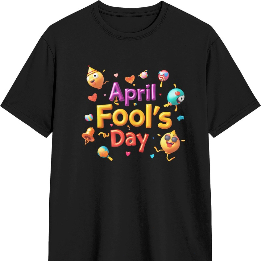 Custom！April bodoh gift murah tapi bagus Flash sale baju kaos pria distro  Breathable and Bold The U
