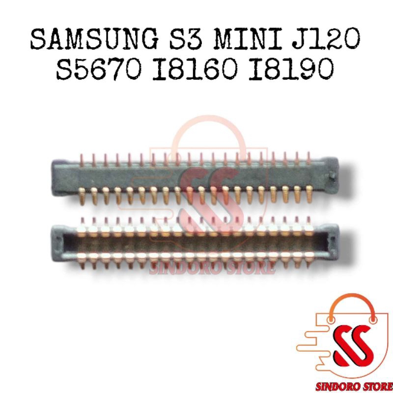 Konektor Lcd Samsung S3 Mini J120 S5670 I8160 I8190 Soket Connector Socket Di Mesin