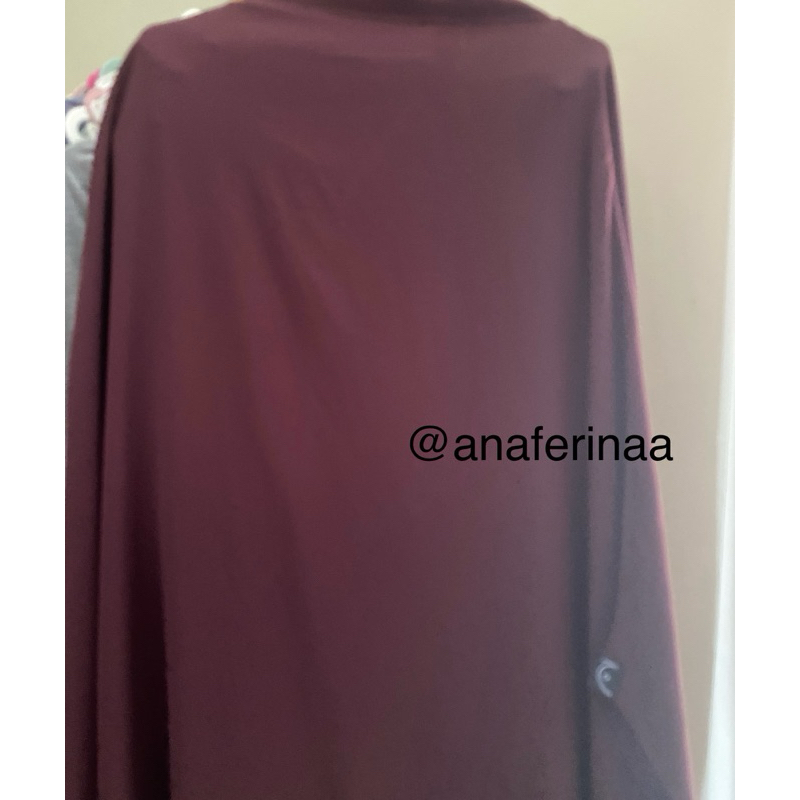 Preloved FK LP aljenna warna dark maroon