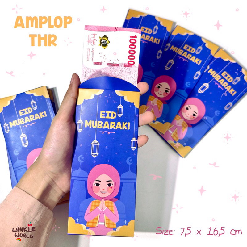 

Winkle World Amplop THR / Kartu Ucapan Lebaran / Angpao Lebaran / THR Lebaran