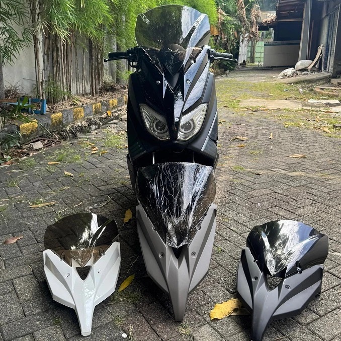 Tameng Set Nmax Old Tameng + Visor Motor Nmax Old Visor Windshield Standar Tameng Kaca Depan Kaca Sm
