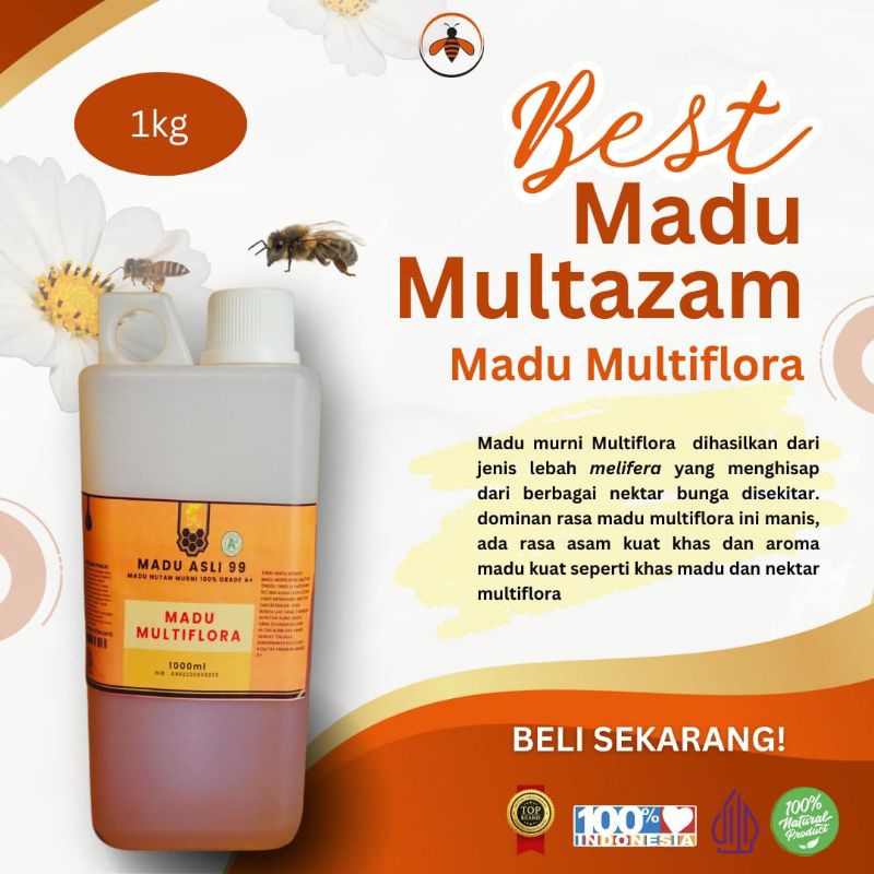

Promo Madu Multiflora 1kg madu asli murni 100% dari alam
