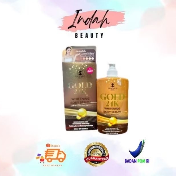 Precious Skin Thailand Gold 24K Body Serum / Whitening Serum / Niacinamide Serum / Gold Serum 500 ml