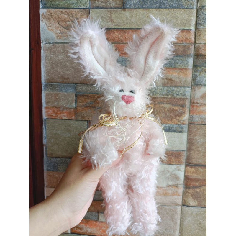 Boneka Ty Attic Treasures Collection Blush Pink Bunny Rabbit
