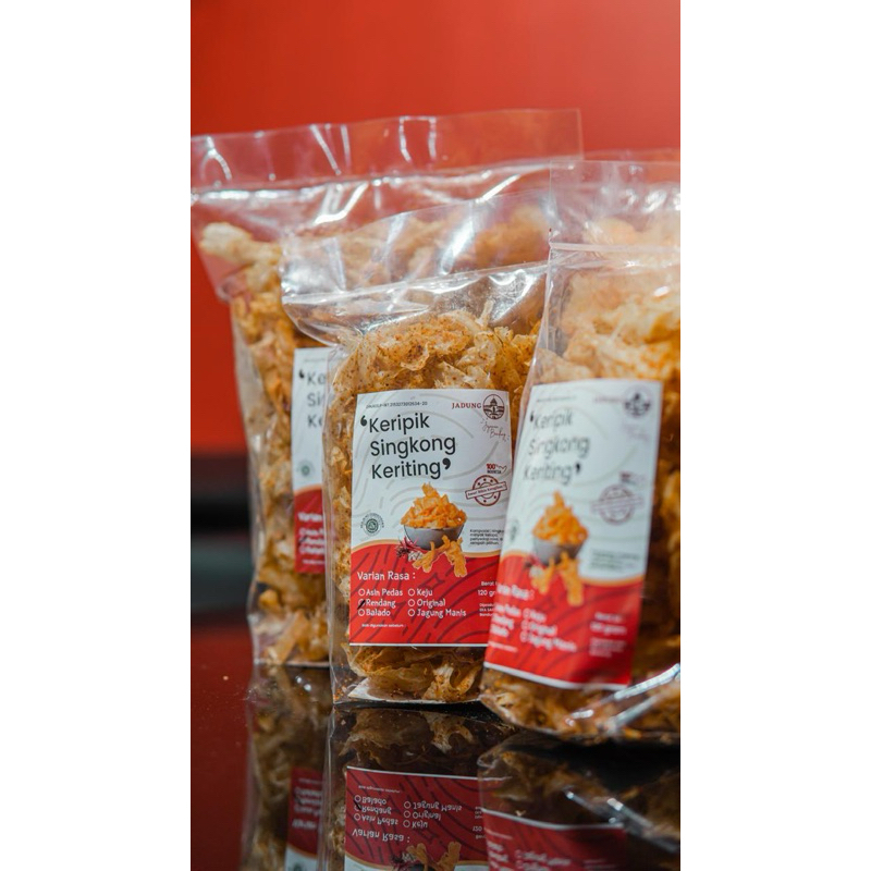 

Keripik Singkong Keriting - Renyah, Tipis, Gurih, Berlayer - Banyak Rasa 120gr