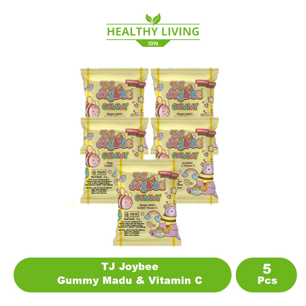 

TJ Joybee Gummy Sumber Vitamin C & Nutrisi Anak Box Isi 5 Sachet 21gr