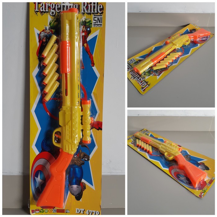 MAINAN TARGETING RIFFLE DT 4770 / Mainan Anak Tembakan Peluru Busa