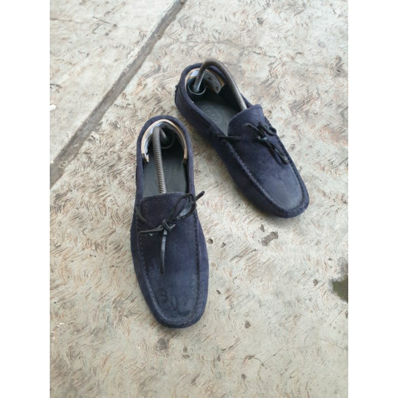 SEPATU SECOND TODS LOAFERS NAVY ORIGINAL