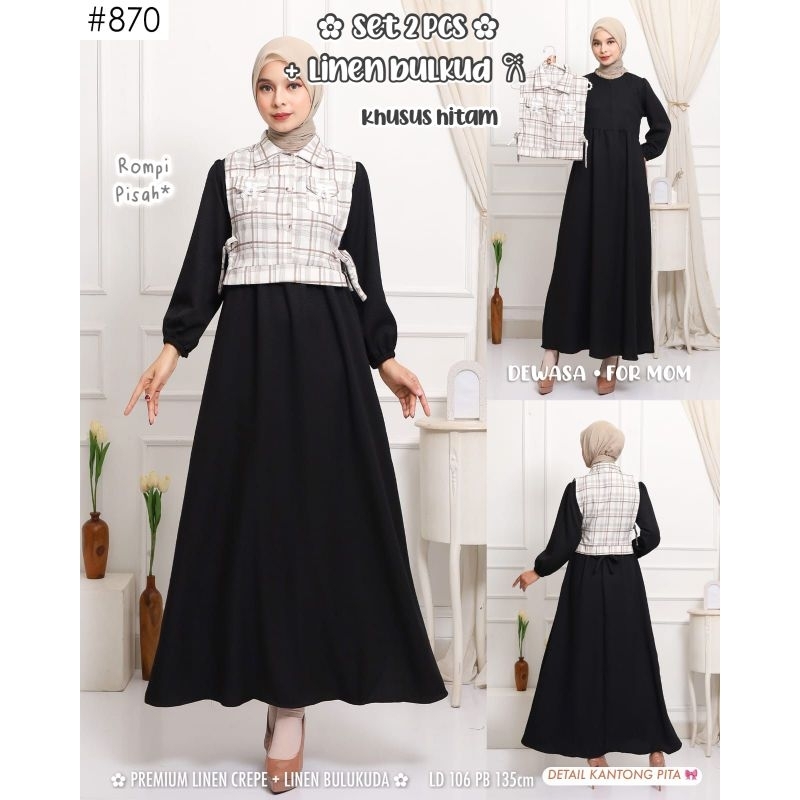 Gamis vest korean style