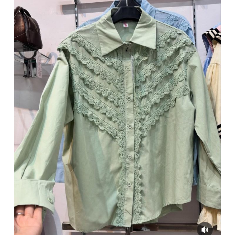 Kemeja BBK/Atasan BBK/Blouse BBK (Brokat Brokat Korean)