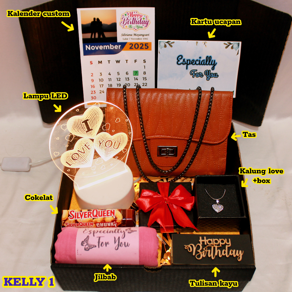 Gift Set Box Hampers Kado Hadiah Cewek – Gift Box & Hampers Eksklusif Spesial untuk Orang Tersayang 