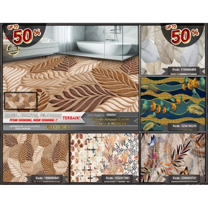 Sticker Custom 3D Floor | Sticker Lantai 3D | Sticker Mural | Sticker 3D Mural | Sticker Lantai | Wa