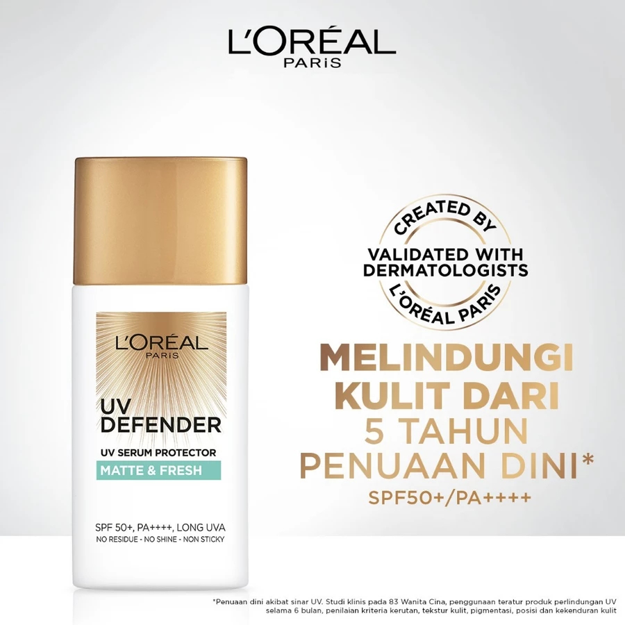 LOREAL PARIS UV DEFENDER MATTE & FRESH (FRESH MATTE DAILY SUNSCREEN)